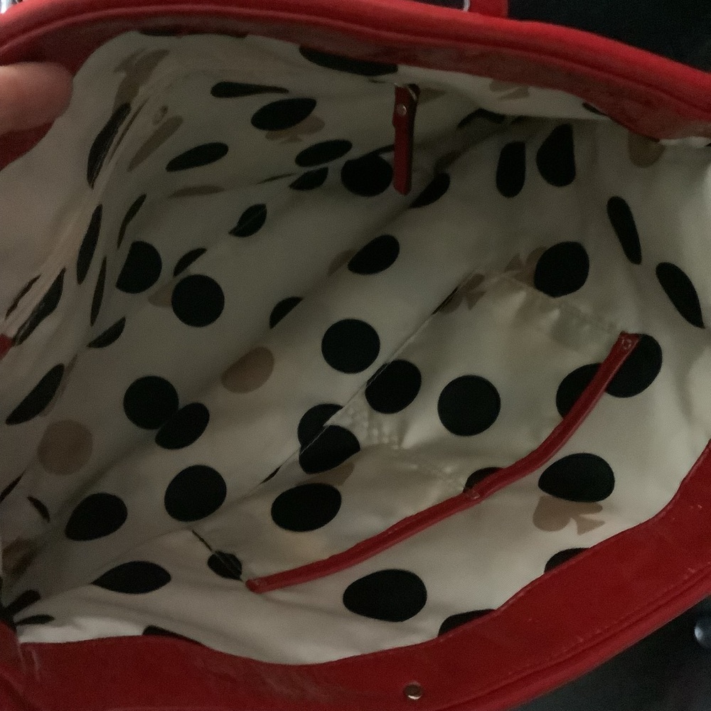 Kate Spade Red Patent Leather Tote Bag - Picture 7 of 12